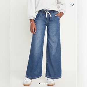 Old Navy Girls Wide-Leg Drawstring High-Rise Jeans - NWT L